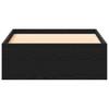 Bed Frame in Black Oak Effect 90 x 190 cm Engineered Wood