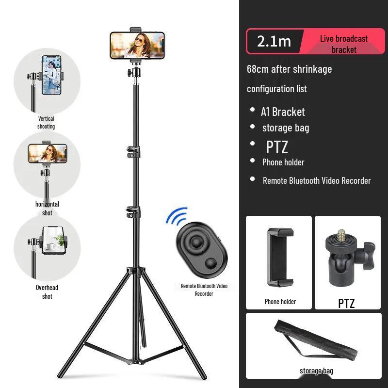 Universal Multi-Functional Anti-Shake Tripod for Mobile Photography & Live Streaming
