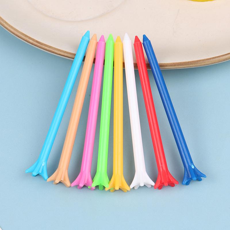 100 ks golfových odpališť smíšených barev 5 hrotů 83 mm sportovní příslušenství s menším odporem