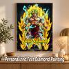 Broly Custom Name Diamond Painting Personalized 5D Full Drill DIY Diamond Art Home Decor