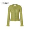 Edition Women's Sheer Long-Staple Cotton Knit Cardigan