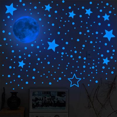 Dekorace na spaní Svítící ve tmě Samolepky Dětské Samolepky na zeď Kreativní Nápady na výzdobu ložnice Samolepky na zeď 7,8*10,6 palce