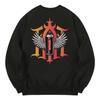 KAN6312 Kmb0062 Graffiti Fleece-Lined Sweatshirt - Black