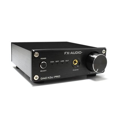 FX-AUDIO- DAC-X3J PRO [Black] High-Resolution DAC ES9023P USB Bus Powered High-Power Headphone Amplifier Optical Digital Coaxial Digital 3 Input Syste