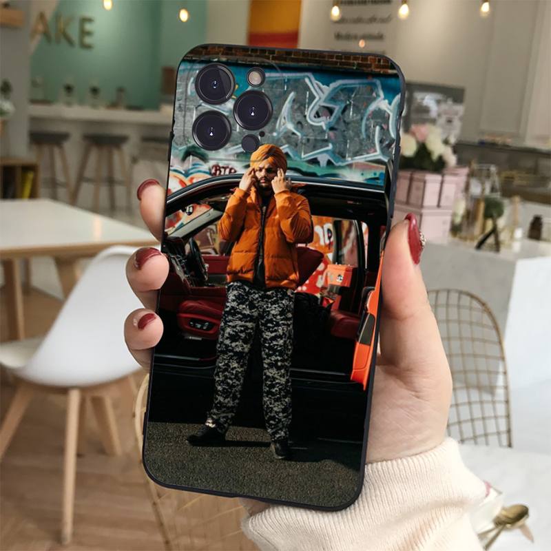 Indian Rapper Sidhu Moose Wala Phone Case Silicone Soft for iphone 14 13 12 11 Pro Mini XS MAX 8 7 6 Plus X XS XR Cover