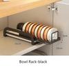 1/2 Tier Pull-out Bowl Dish Drying Rack Drainer with Drainboard Kitchen Sink Cabinet Cupboard Organizer Plate Tableware Storage