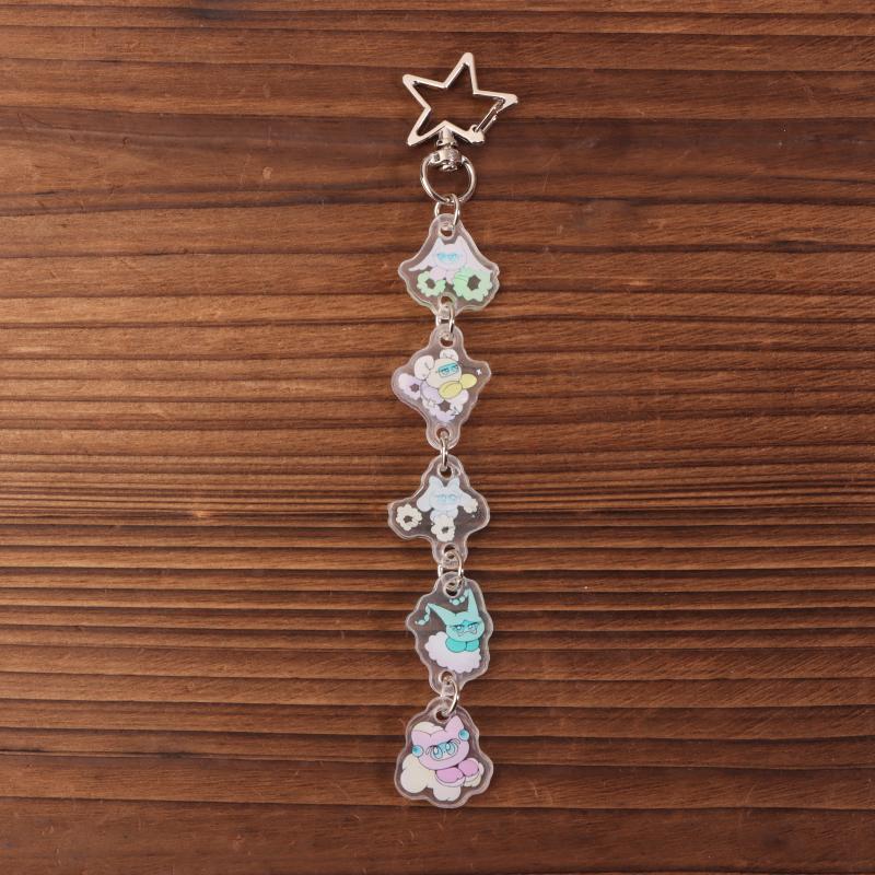 2025 Anime Acrílico Kpop Chaveiro Acessórios Pingente de Desenho Animado Bonito Criativo Enfeite de Bolsa Chaveiro de Carro Amigos Fãs Presentes
