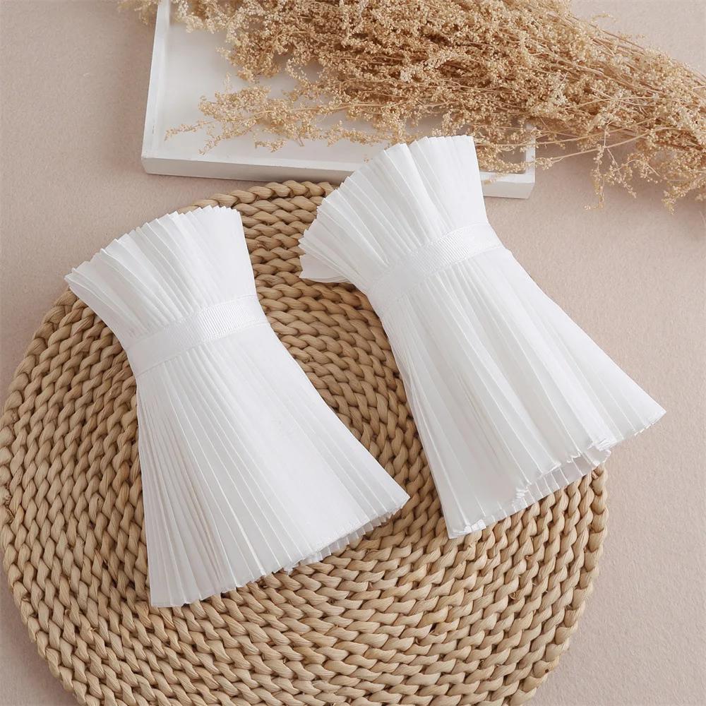 Perfect Match Adult Fake Sleeve For Women Pleated Detachable Cuff Vintage White False Sleeves Decorative Girls Ruffles Fake Cuffs Accessory