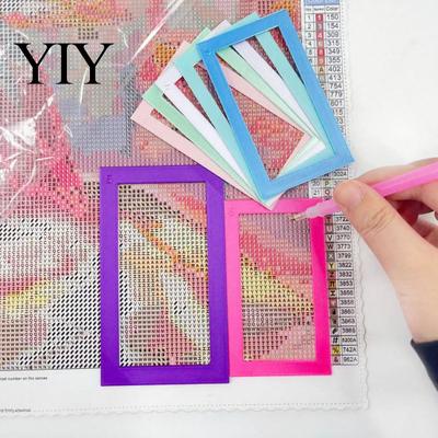 Rhinestone Art Fixing Frame 2Pcs Positioning Frame, Painting Alignment Tool & DIY Craft Supplies Straight Edge Ruler, Crafts Accessories Layout Ruler