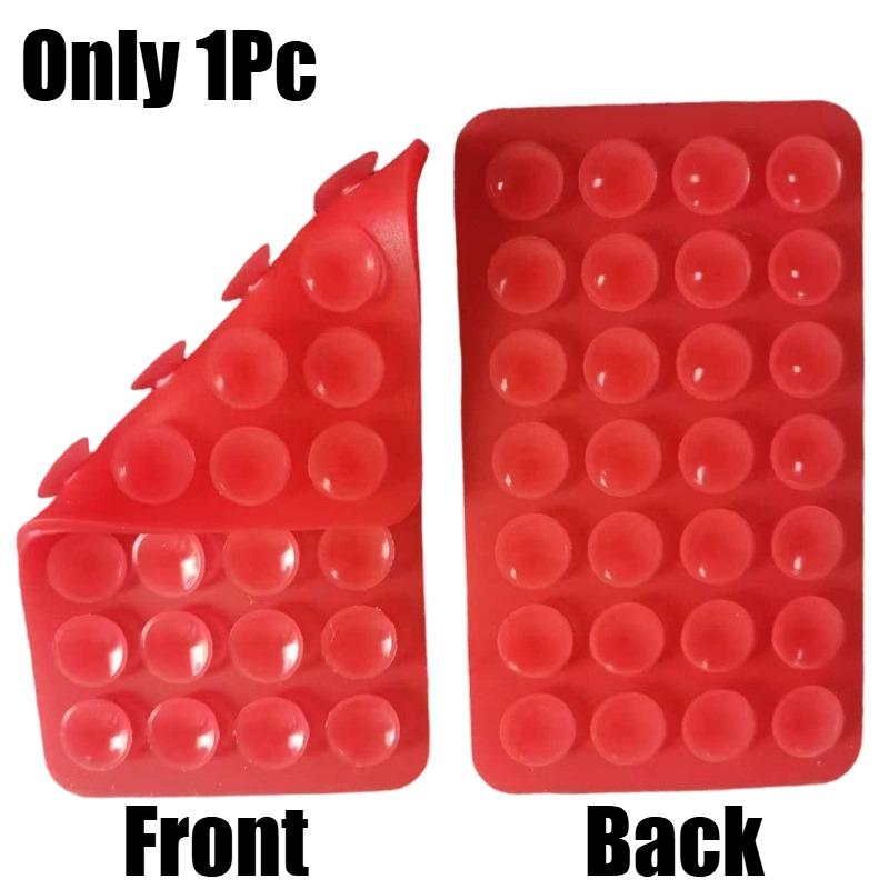 1Pc Silicone Suction Pad Double Sided for Mobile Fixture Suction Cup Backed Adhesive Sucker Pad Storage for Fixing Party Gifts