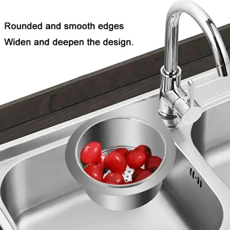 Swan Stainless Steel Sink Strainer Basket, 2026 New Durable Drain Basket for Kitchen Sinks, Swan Faucet Hanging Filter Basket