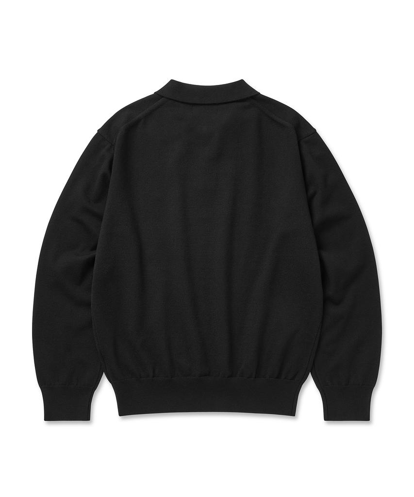 CUZNELLO Soft Collar Knit_Black