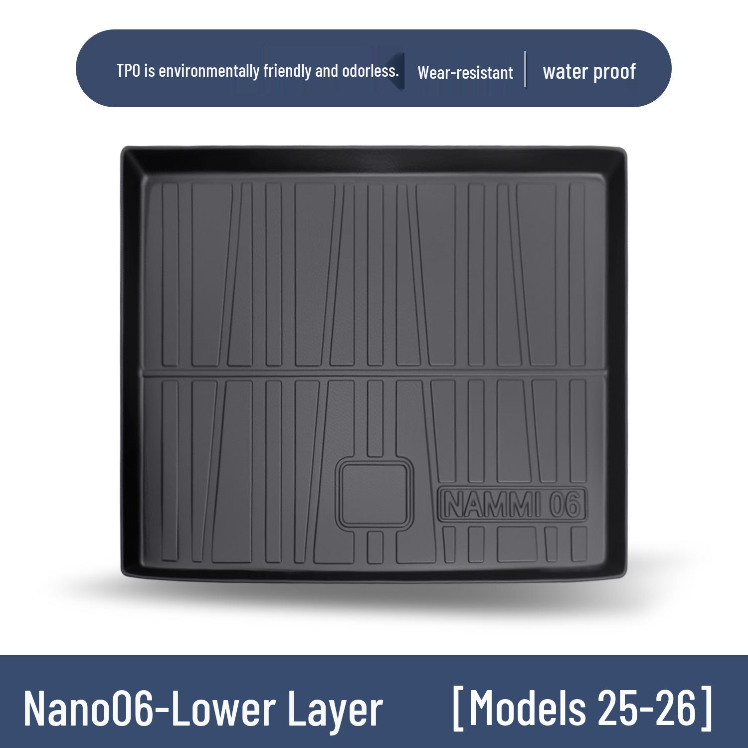 Dongfeng Nano 06 Trunk Mat TPE Waterproof Car Interior Accessories 100*90