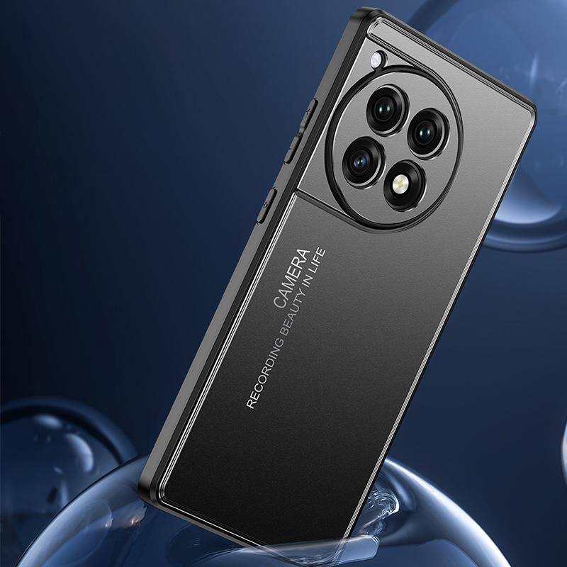 For OnePlus Ace 3 5G/12R 5G Phone Case TPU+Aluminium Alloy Heat Dissipation Back Shell