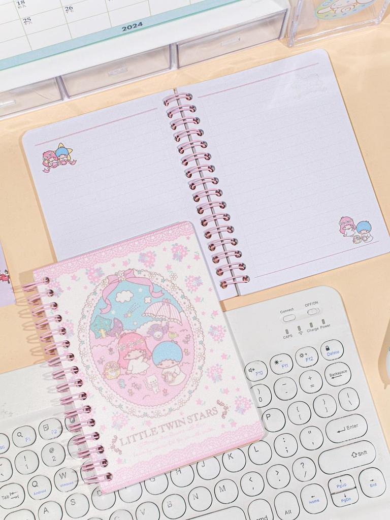 A6 Coil Notebook - Cute Diary with Color Pages for Elementary Students