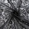 1pc French Vintage Elegant Lace Tulle Curtain That Installs Without Drilling, Semi-Transparent for Bedroom Windows Or Living Room Partitions