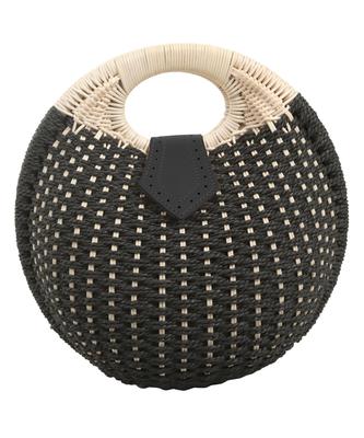 Cesto Redondo de Vime Kobe Lettuce Cesto Bolsa Preta Grátis, Feminino, Bolsa, Bolsa, Mochila, Yukata, Bolsa de Mão, Verão, [B1573], Tamanho,