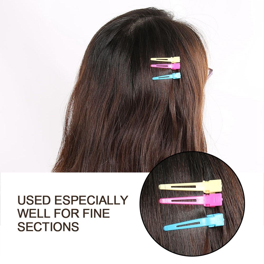 60Pcs/Pack Salon Hair Clip Colorful Barrette Hairpin for Hair Dyeing Haircut Styling