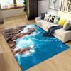 3D Ocean Seawater Beach Water Scenery Area Rug,Carpet Rug for Living Room Bedroom Sofa Doormat Decoration,Kid Non-slip Floor Mat
