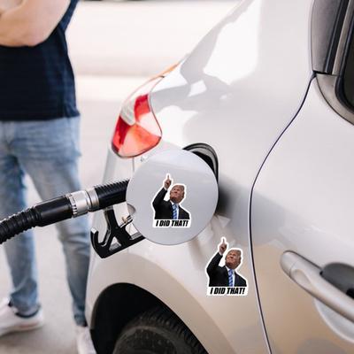 Yousheng 100Pcs Trump I Did That Stickers Gas Pump Stickers Decal Anti-Trump Merchandise Car Window Bumper Truck Decorative Sticker