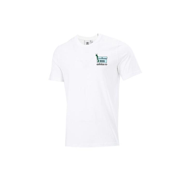 adidas originals Men s Worm Chest Tee Logo White GN2147 XL