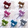 Resin Finger Rings Bowknot Rings Acrylic Cute Trendy Rings Colorful Bows Rings Statement Jewelry Gift for Women Girls