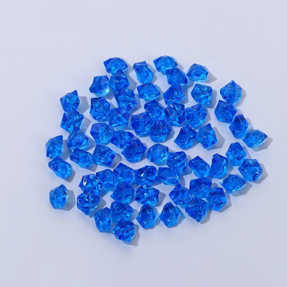Barevné 50ks/sáček Ozdoby Křišťálové Kostky Ledu Akvarijní Krajina DIY Řemesla Kamínky Umělé Kameny Kočičí Hlava Výplň do Vázy