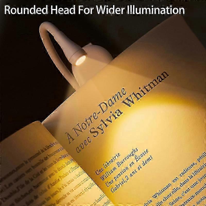 Rechargeable Clip On Reading Light, Adjustable Brightness Reading Lamp