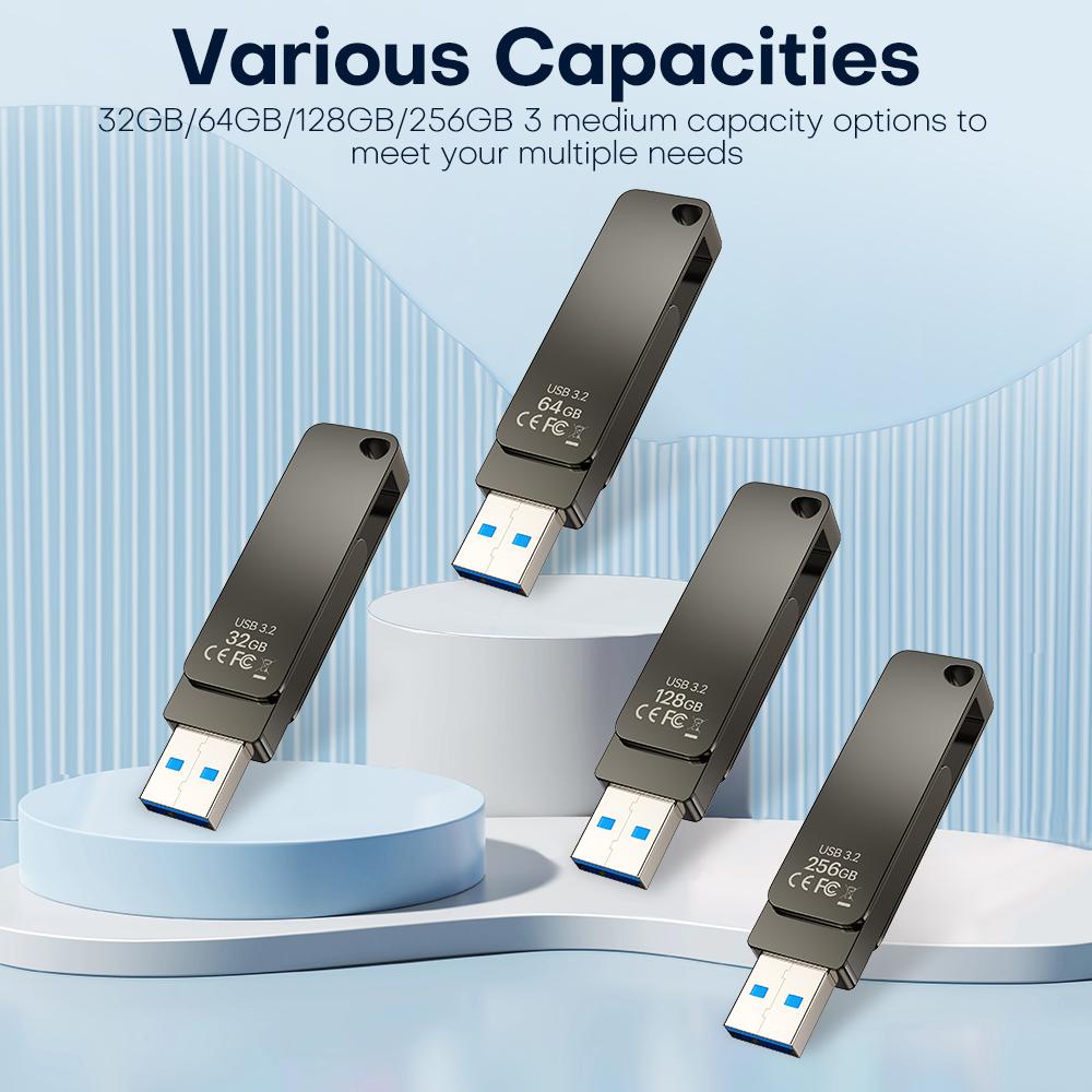 HP X762W USB3.2 USB-Flash-Laufwerk 32GB/64GB/128GB/256GB Metallgehäuse