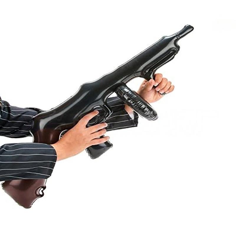 Pvc Halloween Inflatable Machine Gun Children'S Toy Role-Playing Birthday Party Game Props Inflatable Gun Simulation Weapon Gun