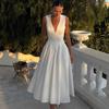 2026 Summer European and American New Women's Clothing V-neck Sleeveless Slim Dress Dress
