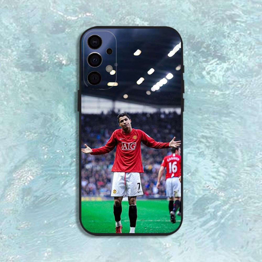 CR7 Football Star R-Ronaldo-ES Phone Case For Samsung S25,S24,S21,S22,S23,S30,Ultra,S20,Plus,Fe,Lite,Note,10,9,5G Black Cover