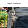 Keyring Bottle Opener Stainless Steel Pocket Keychain Carabiner Multifunctional Mountaineering Buckle Practical Hiking Equipment