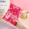 500pcs High Elastic Basic Hair Rope Set Candy Color Colorful Hair Tie Fashion Rubber Band  Ladies