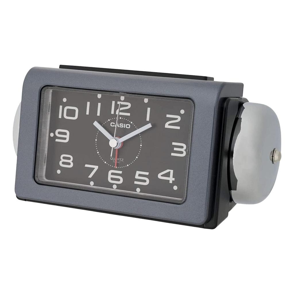 CASIO Alarm Clock Explosive Alarm Clock Bell Black Analog Sleep Buster Snooze Light TQ-647-1JF
