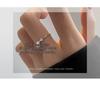 Women's 999 Sterling Silver Bow Ring: Elegant, High-End, Niche Design for Light Luxury Fashion