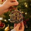 2D Acrylic Christmas Tree Ornament Flat Hanging Pendant for Holiday Party Decoration