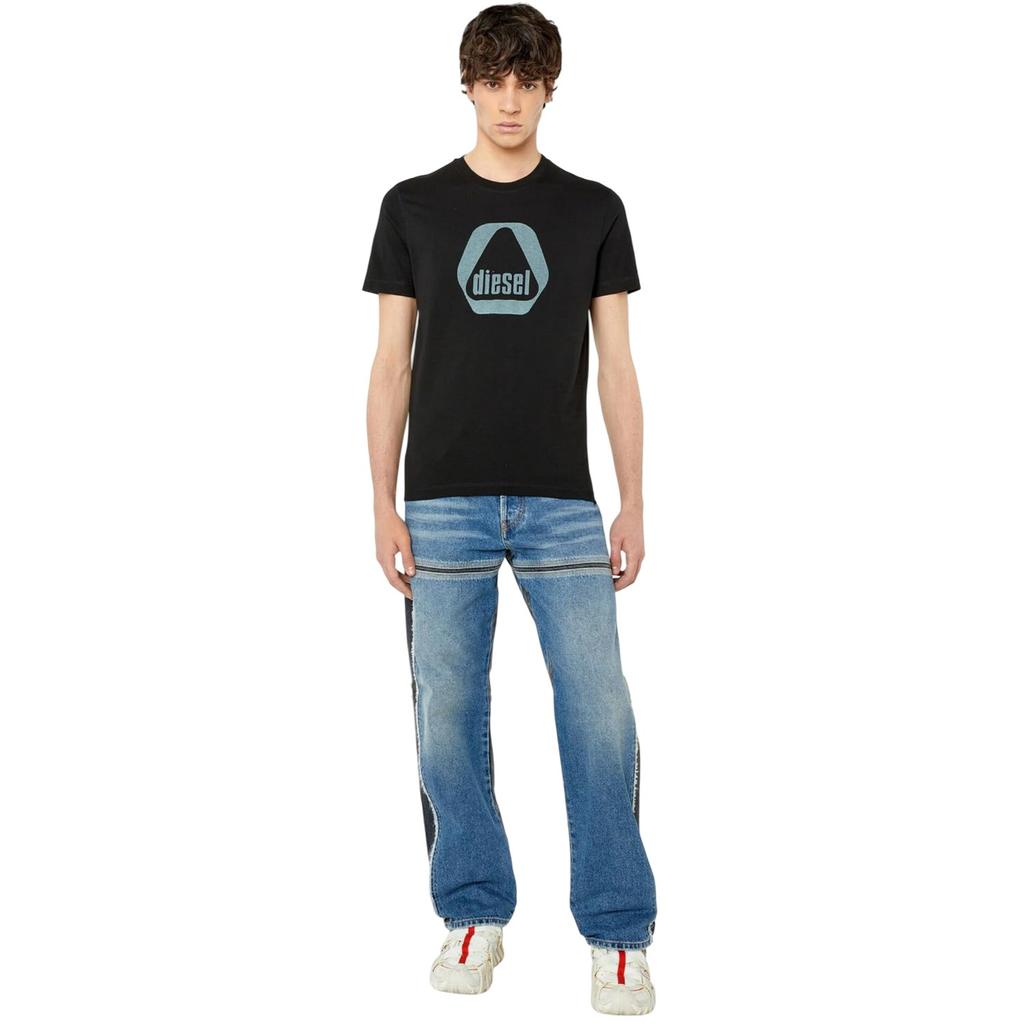 Diesel Mens Triangle Logo T-Shirt