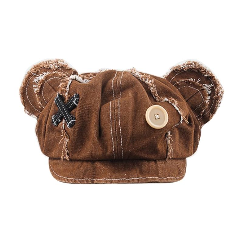 Trendy Cute Bear Ear Beret Girls Woman French Hat Girls Shopping Painter Hat