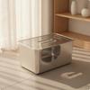 Easy To Clean Stainless Steel Cat Litter Box Large Metal with Scoop