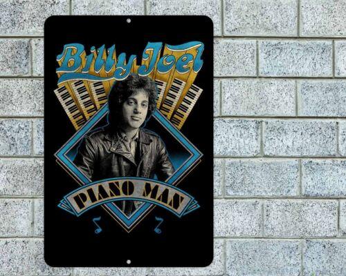 Billy Joel Piano Man Sign Aluminum Metal x Retro Garage Man CaveAluminum 20x30cm（7.8x11.8inch）