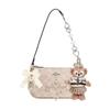 Bolsa de ombro [Bolsa Personalizada] Nolita 19 micro-etiqueta logo fecho de zíper, corrente extensora, impressão, lenço, laço Todo o estilo chamativo, básico