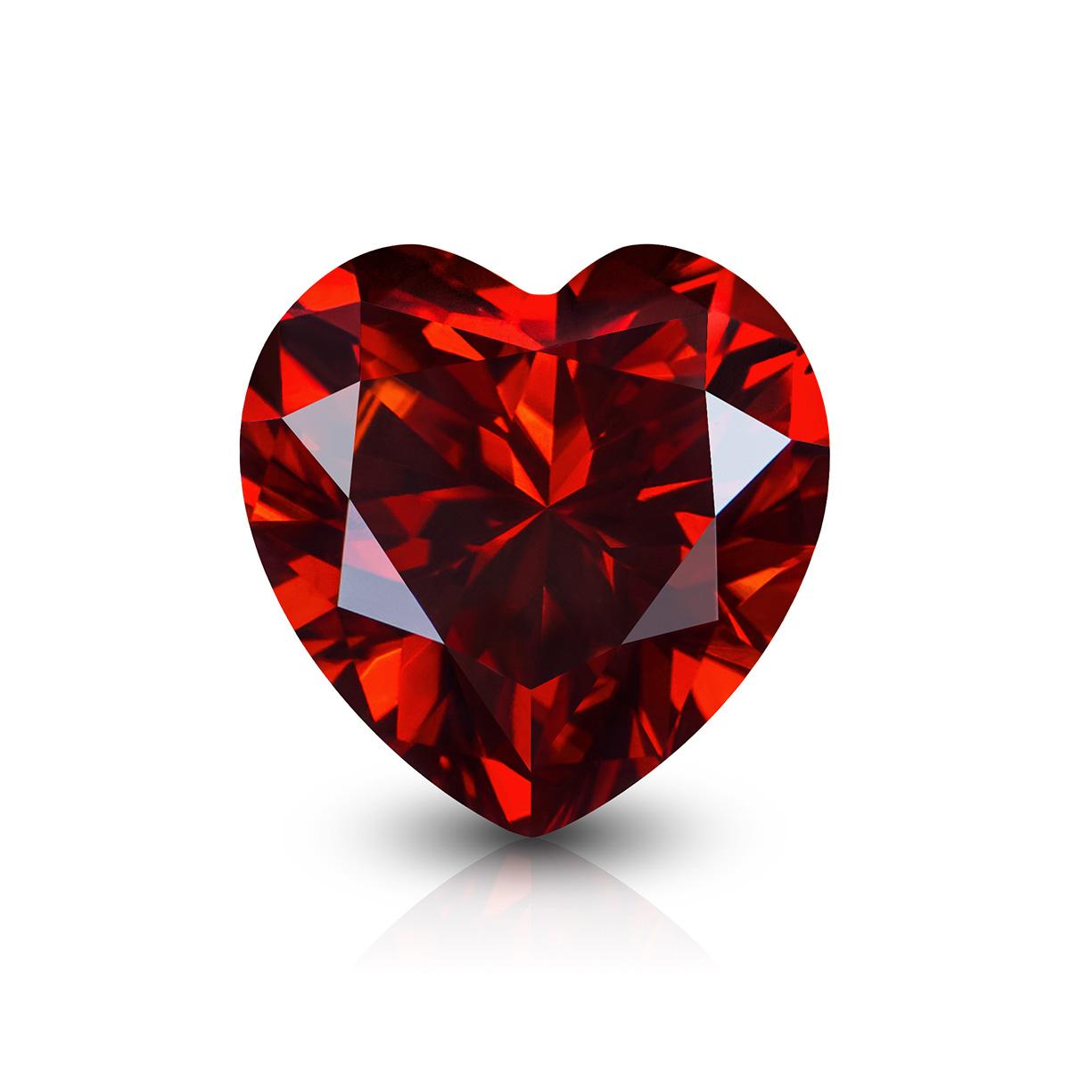 Granātbrīns Moissanīta Akmens 0,5ct-3ct D