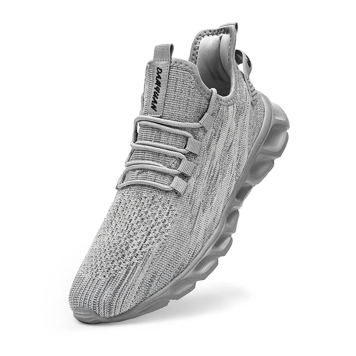 Fujeak - Zapatillas deportivas para hombre, transpirables, ligeras, cómodas, informales, clásicas, vulcanizadas, de malla, a la moda 42