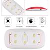 UV LED Lamp Nail Polish Dryer Mini USB Cable Foldable Portable Mouse Shape For Home Travel