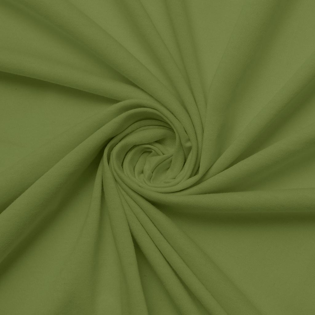 Premium Jersey Fitted Sheet 90x200, 100x200x20, Green_35, Matex