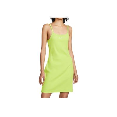 Sportswear Essential Solid Ribbed Sleeveless Dress Women Dresses Green DM6231-321