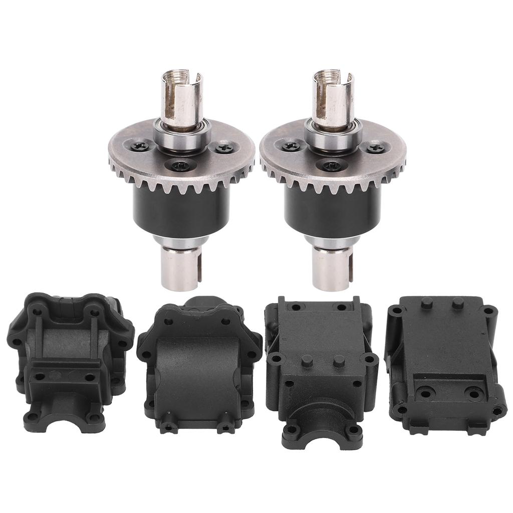 4pcs Plastic Gear Box2pcs Metal Differential Set for WLtoys 144001 1 14 Remote Control Car