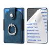 Phone Holder Wallet Case Card Slot Holder PU Leather Back Sticker Adhesives With Ring Stand For Mobile Phone iPhone Samsung
