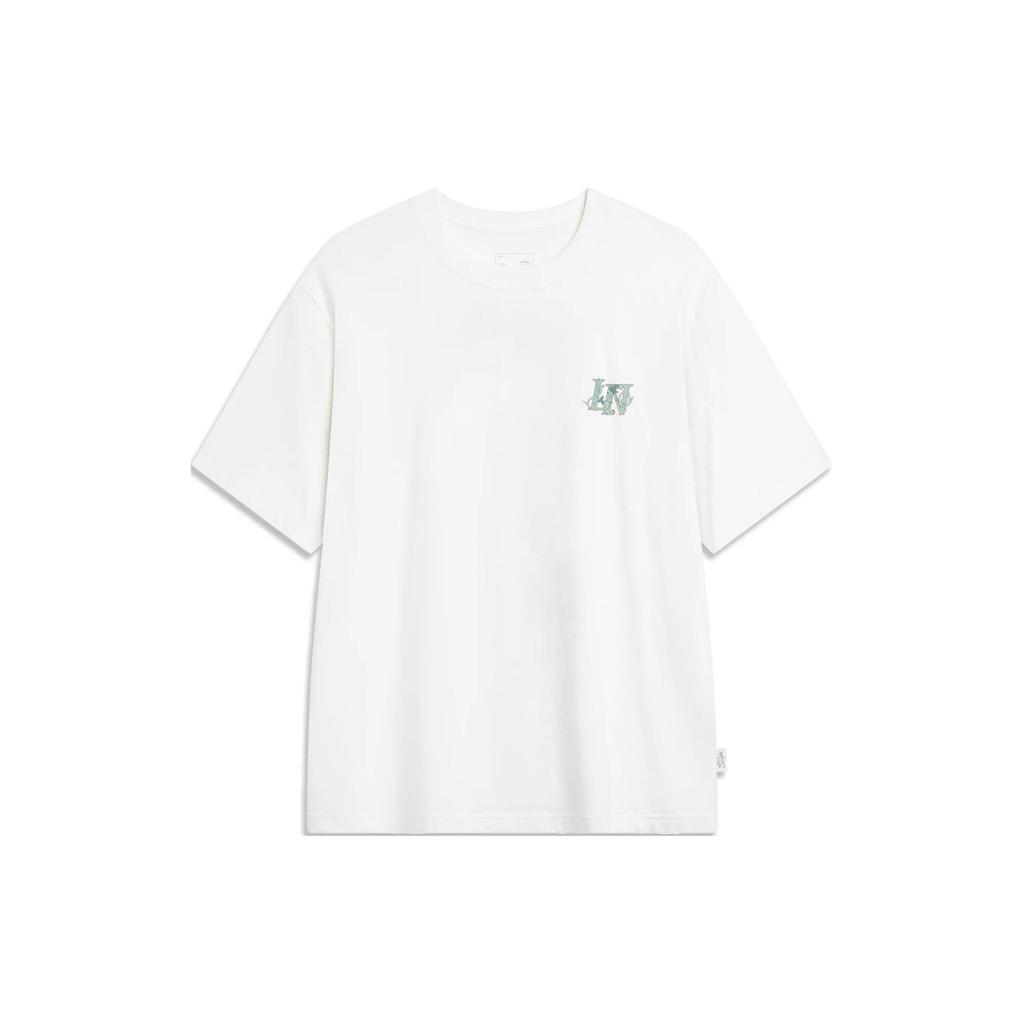 Li Ning Sports Life Collection T Shirt Men's Ivory AHSU319-1